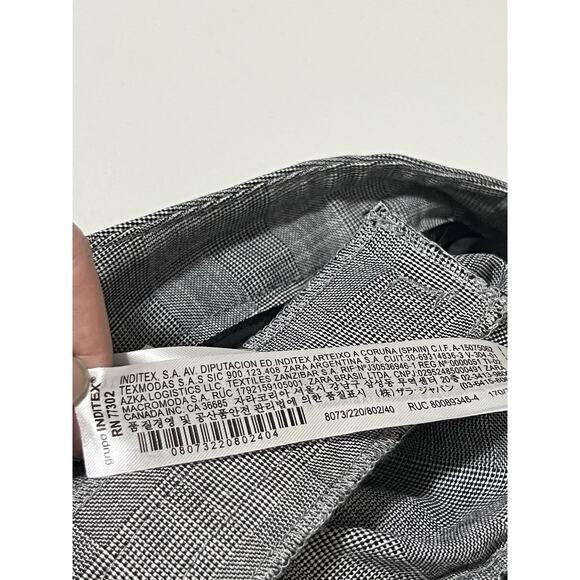 ZARA Women’s Gray Ankle Dress Pants Size 8 Business Career Trousers Waist 33 EUC - Picture 6 of 10